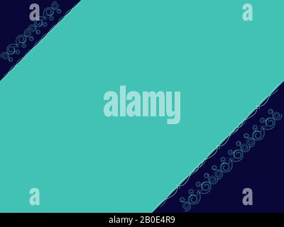 Greeting card with elements of flora and line in orange and brown, diagonal format, illustration for design with place for your text Stock Vector