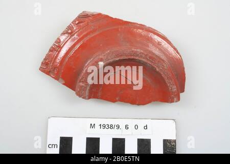 1 Shard. Part of the underside of a bowl., Fragment, pottery, terra sigillata, roman, Germany, unknown, unknown, cologne Stock Photo