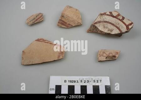 shard, earthenware, br: 4,7 cm, Israel Stock Photo