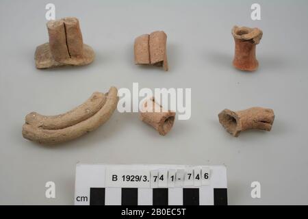 shard, handle, pottery, br: 5 cm, h: 4,2 cm, Israel Stock Photo