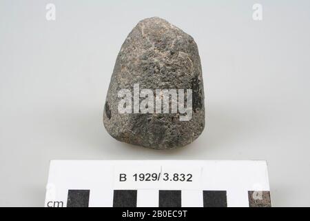 stone, rubble stone, stone, h: 6.5 cm, diam: 5.5 cm, Israel Stock Photo
