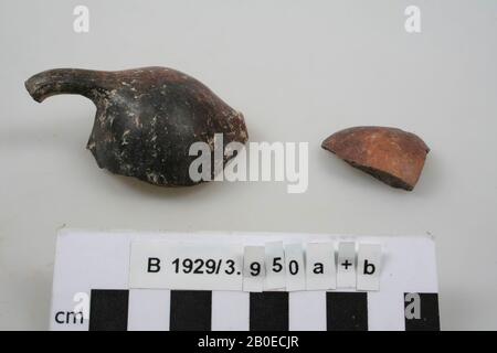 shard, earthenware, br: 3,5 cm, Israel Stock Photo