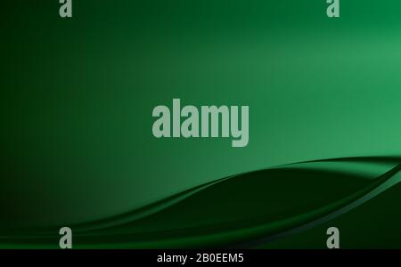Silk emerald drape for Wallpaper. Green natural background with soft folds. Fresh green color. Stock Vector
