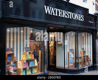 The bookshop Waterstones in Winchester, UK Stock Photo