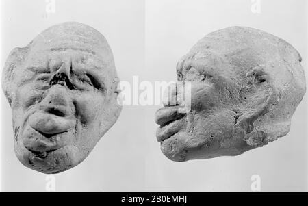 figurine, fragment, head, earthenware, terracotta, 3 cm, Roman 0 Stock Photo