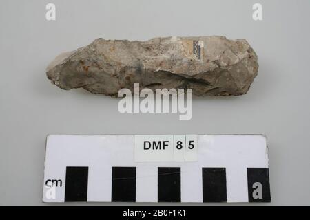 Tool, flint, tool, stone, flint, 10 x 2,5 x 2 cm, prehistory, France, unknown, unknown, Menchecourt Stock Photo