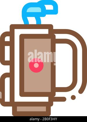 Golf Putters Bag Icon Vector Outline Illustration Stock Vector