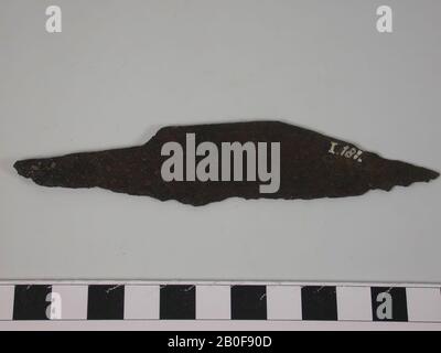 Iron blade, knife, metal, iron, length: 12.5 cm, Roman 1-300, Netherlands, Gelderland, Nijmegen, Nijmegen Stock Photo