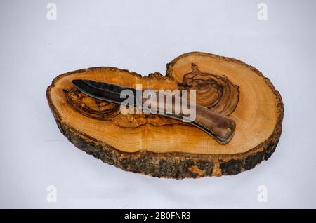 Folding Knife Bushcraft Stock Photo