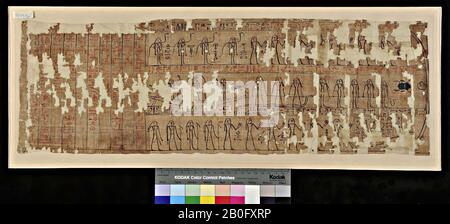 Egypt, Amdoeat, vignettes, papyrus, 20 x 60 cm Stock Photo