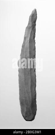 long retouched blade, blade, stone, flint, prehistoric -4000 Stock Photo