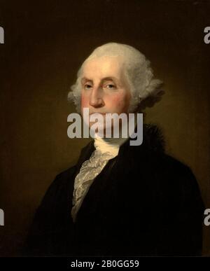 Gilbert Stuart, American, 1755–1828, George Washington, 1796–1803, Oil on canvas, 28 15/16 x 24 1/16 in. (73.5 x 61.1 cm Stock Photo