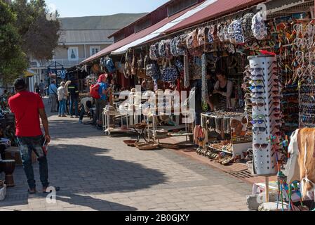 Hermanus, Western Cape, South Africa. Dec 2019. Hermanus town centre market selling to tourists Stock Photo