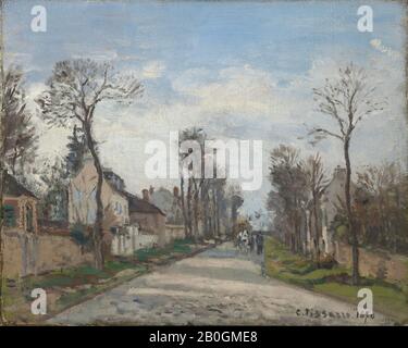 Pissarro - Route de Versailles, Louveciennes, 1870 Stock Photo - Alamy