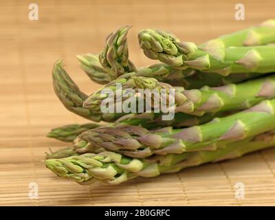 Fresh green asparagus in a close-up Stock Photo