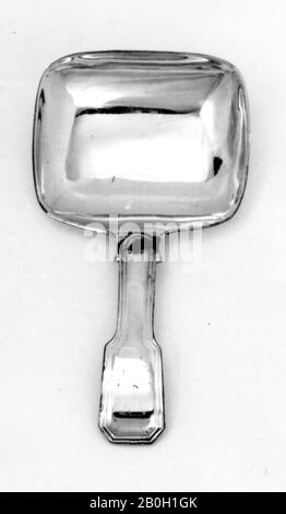 Possibly Joseph Willmore, British, active from 1805, Caddy Spoon, 1818/19, Silver, Overall: 2 15/16 in. (7.4 cm Stock Photo