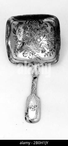 Joseph Willmore, British, active from 1805, Caddy Spoon, 1825/26, Silver, Overall: 2 3/4 in. (7 cm Stock Photo