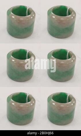 Ring, Chinese, probably 19th century, Chinese, jadeite Stock Photo