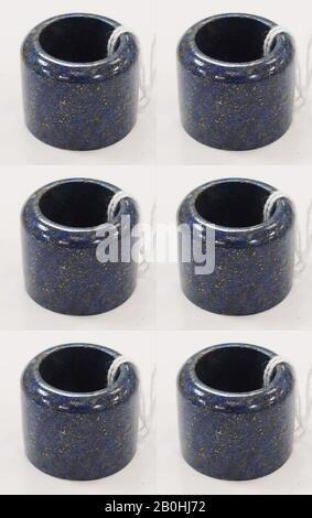 Ring, Chinese, probably 19th century, Chinese, lapis Stock Photo