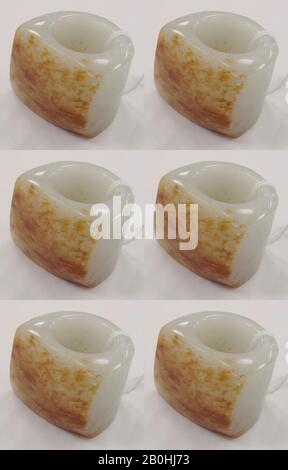 Ring, Chinese, probably 19th century, Chinese, jade Stock Photo