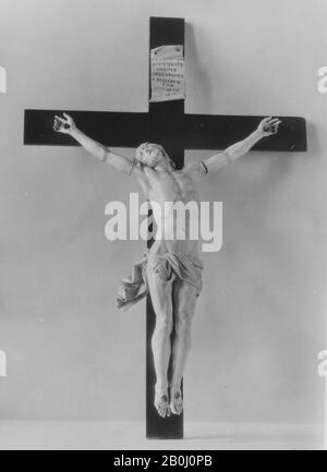 Crucifix, German or Flemish, late 17th century, German or Flemish, Ivory, Overall: 15 5/8 × 10 1/4 in. (39.7 × 26 cm), Sculpture-Miniature Stock Photo