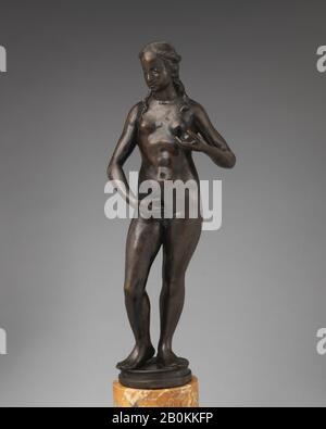 After a model by Antonio Rizzo, Eve, Italian, Venice, After a model by Antonio Rizzo (Italian, Verona before 1440–1499 or later), 19th–20th century, Italian, Venice, Bronze, Height: 17 1/4 in. (43.8 cm), Sculpture-Bronze Stock Photo