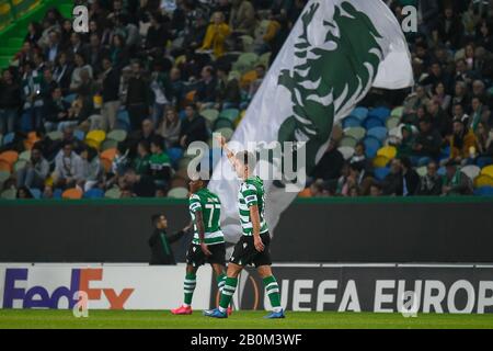 Luciano Vietto of Sporting CP celebrates after scoring a goal during