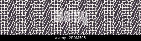 Monochrome Vector Animal Skin Texture. Abstract Cat Dot, Giraffe or Spotted Appaloosa Effect Textured Background. Rough Hand Drawn Rugged Graphic Stock Vector