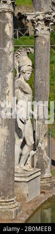 Villa Adriana -Hadrian's Villa - Tivoli (Canopo - Ares statue), UNESCO World Heritage Site - Lazio, Italy, Europe Stock Photo