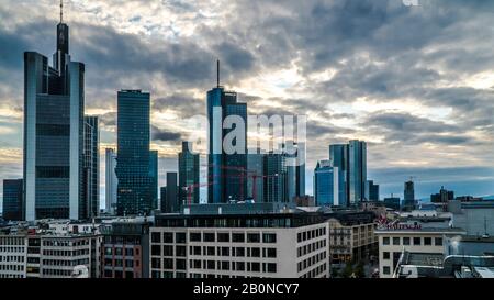 FRANKFURT, GERMANY: October 5th, 2019: City view of central Frankfurt. Stock Photo