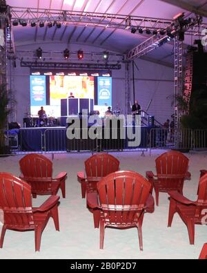 MIAMI BEACH, FL - FEBRUARY 20: Atmosphere at the Miami Wine & Food Festival on February 20, 2020 in Miami Beach, Florida. People: Atmosphere Credit: Storms Media Group/Alamy Live News Stock Photo