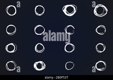 Simple geometric shapes drawn in pencil by hand.  Stock Vector