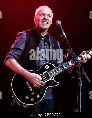 Peter Frampton brings his Frampton Comes Alive! 35 Tour to a sold out Seminole Hard Rock Live Arena in Hollywood, Florida. Stock Photo