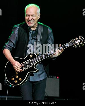 Peter Frampton brings his Frampton Comes Alive! 35 Tour to a sold out Seminole Hard Rock Live Arena in Hollywood, Florida. Stock Photo