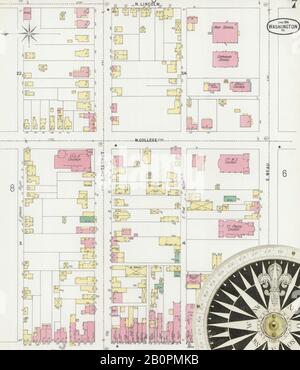 Washington United States of America - Image 7 Of Sanborn Fire Insurance Map From Washington Washington County Pennsylvania Jun 1896 18 Sheets America Street Map With A Nineteenth Century Compass 2b0pmkb