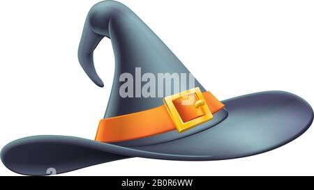 Halloween Witch Hat Cartoon Stock Vector