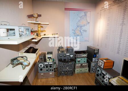 The museum at the Great Wall Station, Chinas first Antarctic research station on King George Island in the South Shetland Islands, Antarctica. Stock Photo