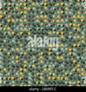 pebbles on green background seamless vector pattern Stock Vector