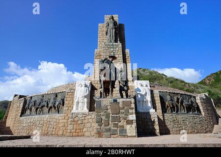 Monumento Retorno a la Patria, Monument to the freedom fighter General Jose de San Martin, Manzano Historico, Province of Mendoza, Argentina Stock Photo