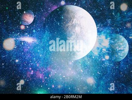 Deep space. Science fiction fantasy in high resolution ideal for wallpaper. Elements of this image furnished by NASA Stock Photo