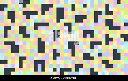 Abstract colorful background vector template. Illustration of abstract texture with squares. Stock Vector