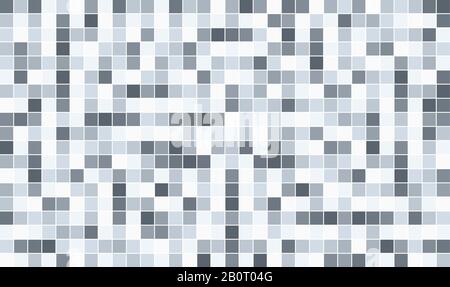 Grayscale pixel background. Abstract digital vector illustration. Stock Vector