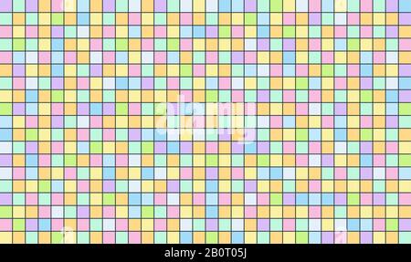Color set square abstract background. Abstract pixel background for design. Colorful tiles template. Stock Vector