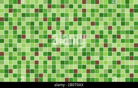 Abstract square pixel mosaic background. Stock Vector