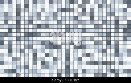 Grayscale pixel background. Seamless vector. Stock Vector