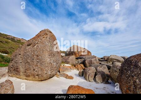 rocks lying on Squeaky Beach, Australia, Victoria, Wilsons Promontory ...