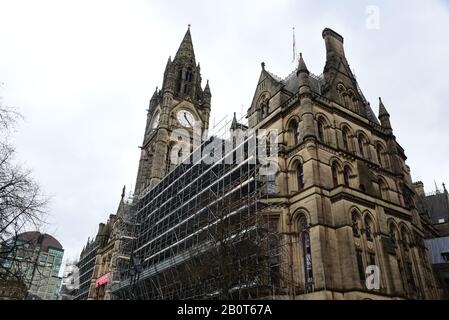 Manchester Town Hall Renovation Stock Photo