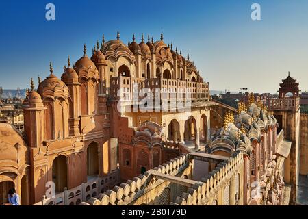 Backside of Palace of the Winds, Hawa Mahal, Jaipur, Rajasthan, India