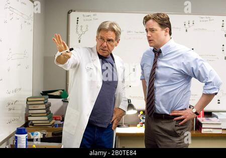 EXTRAORDINARY MEASURES 2010 CBS films production with Harrison Ford at left and Brendan Fraser Stock Photo