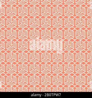 Minimal geometric vintage seamless pattern design. Abstract design background. Vector illustration Stock Vector